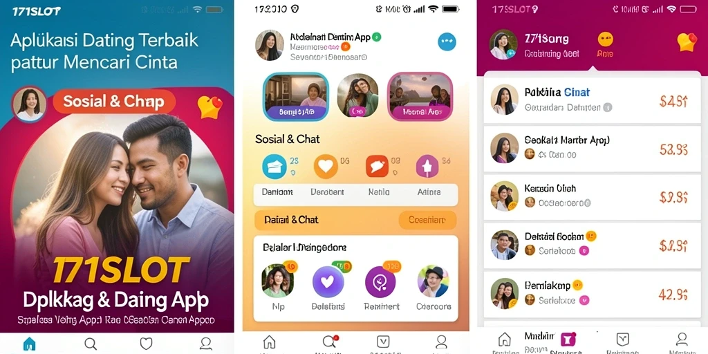 Screenshot aplikasi 171SLOT menampilkan antarmuka pengguna yang modern dan fitur-fitur menarik.