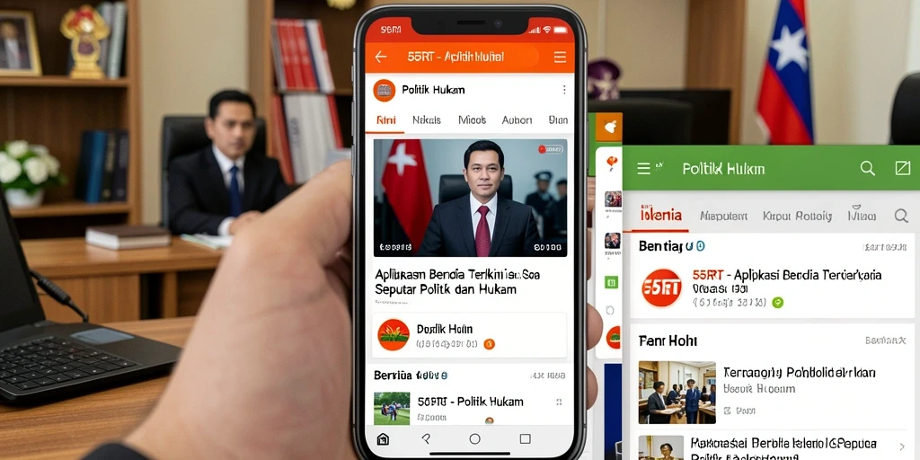 Tampilan antarmuka aplikasi 55RT yang menarik dan informatif.