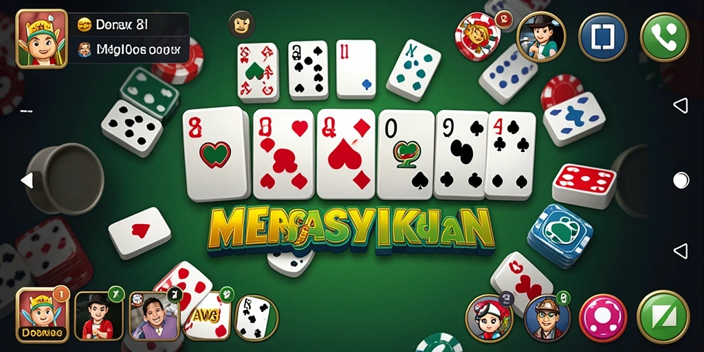 Antarmuka utama AW8 menampilkan permainan domino yang menarik dan interaktif.