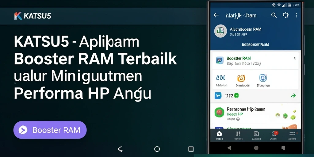 Tampilan antarmuka KATSU5 yang sederhana dan fungsional untuk optimasi RAM.