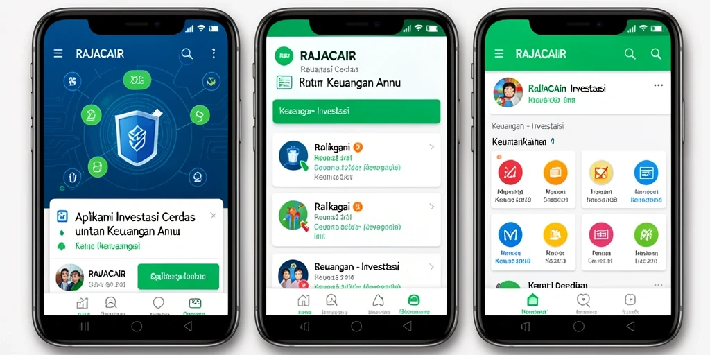 Tampilan antarmuka RAJACAIR yang intuitif dan user-friendly.