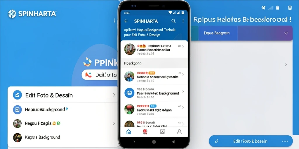 Antarmuka SPINHARTA yang memudahkan penghapusan latar belakang.